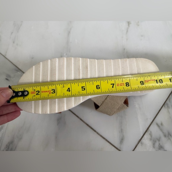 Kensie Multicolor Elastic and leather strap platform ankle wrap sandals size 9 - Picture 10 of 12